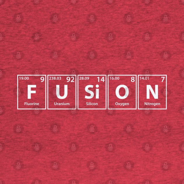 Fusion (F-U-Si-O-N) Periodic Elements Spelling by cerebrands